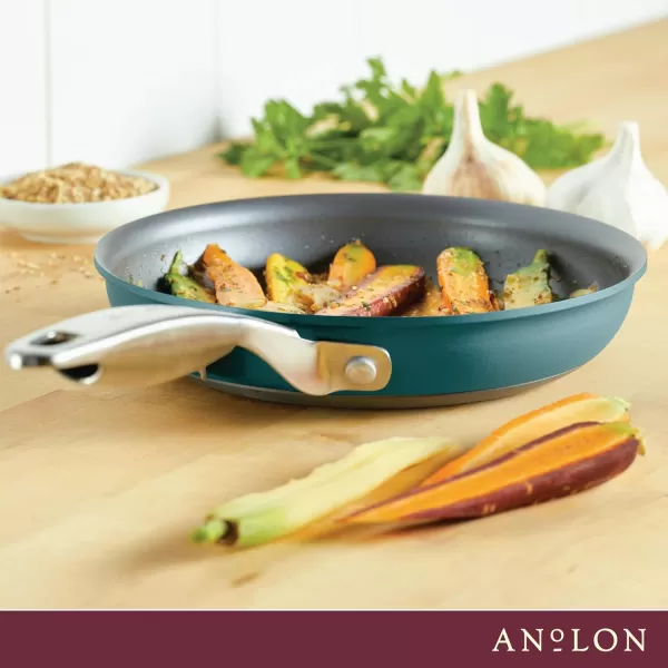 Anolon Achieve Hard Anodized Nonstick Frying Pan/Skillet, 10 Inch, Cream