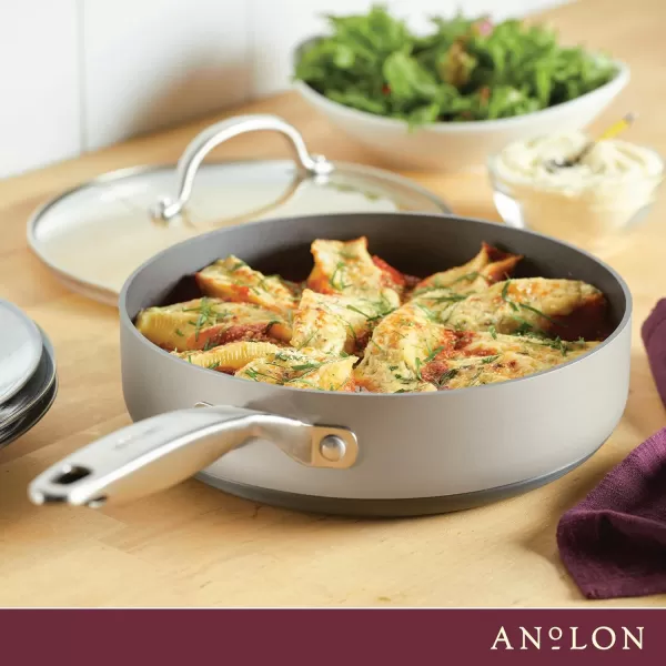 Anolon Achieve Hard Anodized Nonstick Frying Pan/Skillet, 10 Inch, Cream