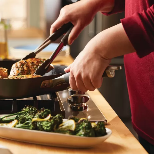 Anolon Advanced Hard Anodized Nonstick Pan/Flat Grill, Griddle w/Rack , Indigo