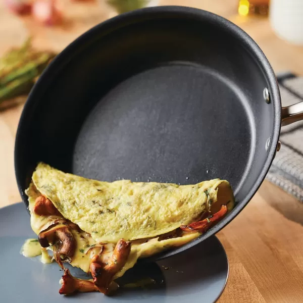 Anolon Advanced Hard Anodized Nonstick Pan/Flat Grill, Griddle w/Rack , Indigo