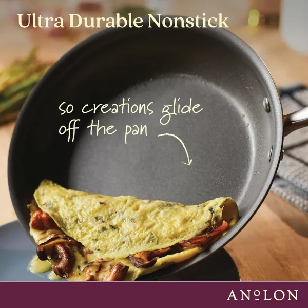 Anolon Advanced Hard Anodized Nonstick Pan/Flat Grill, Griddle w/Rack , Indigo