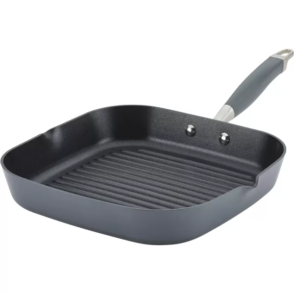 Anolon Advanced Hard Anodized Nonstick Pan/Flat Grill, Griddle w/Rack , Indigo
