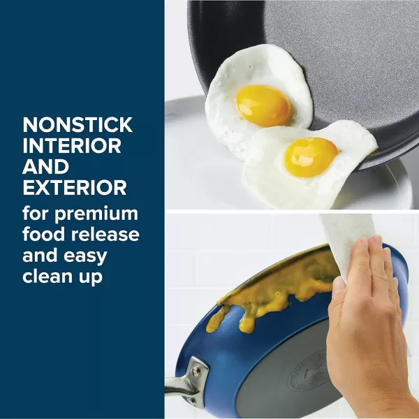Anolon Advanced Hard Anodized Nonstick Stir Fry Wok Pan with Lid, 14 Inch, Gray
