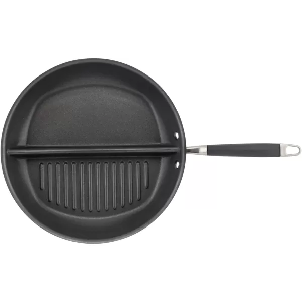 Anolon Advanced Home Hard Anodized Nonstick Deep Square Griddle Pan/Grill, 11 Inch, Bronze