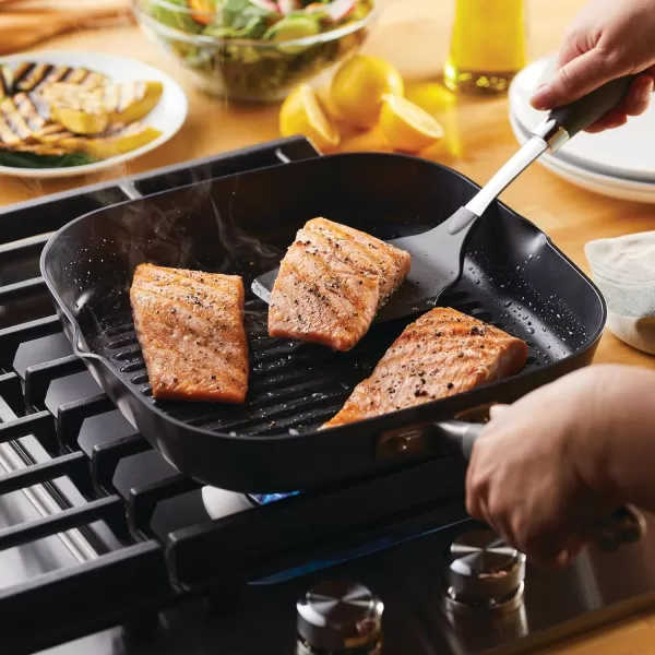 Anolon Advanced Home Hard Anodized Nonstick Deep Square Griddle Pan/Grill, 11 Inch, Bronze