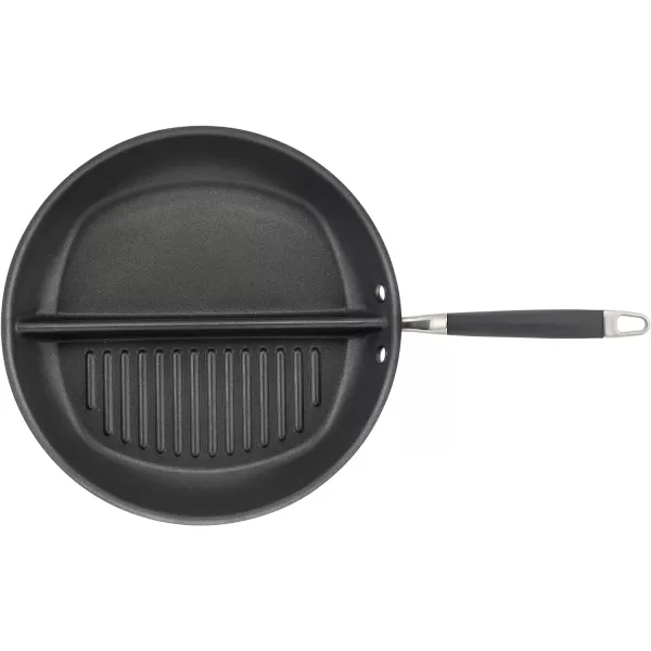 Anolon Advanced Home Hard Anodized Nonstick Deep Square Griddle Pan/Grill, 11 Inch, Bronze