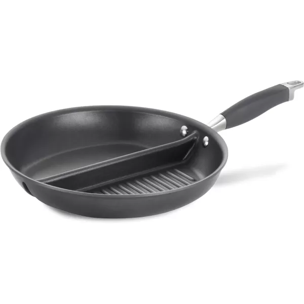 Anolon Advanced Home Hard Anodized Nonstick Deep Square Griddle Pan/Grill, 11 Inch, Bronze