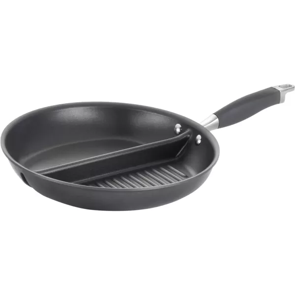 Anolon Advanced Home Hard Anodized Nonstick Deep Square Griddle Pan/Grill, 11 Inch, Bronze
