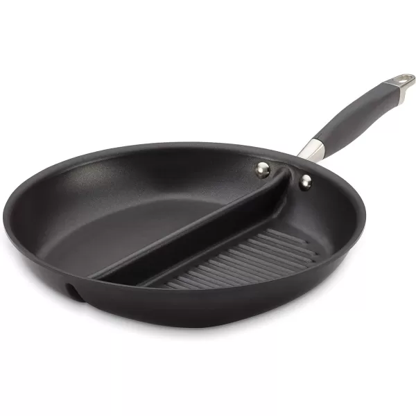 Anolon Advanced Home Hard Anodized Nonstick Deep Square Griddle Pan/Grill, 11 Inch, Bronze