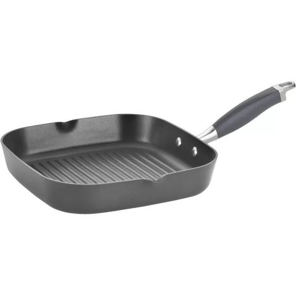 Anolon Advanced Home Hard Anodized Nonstick Deep Square Griddle Pan/Grill, 11 Inch, Bronze