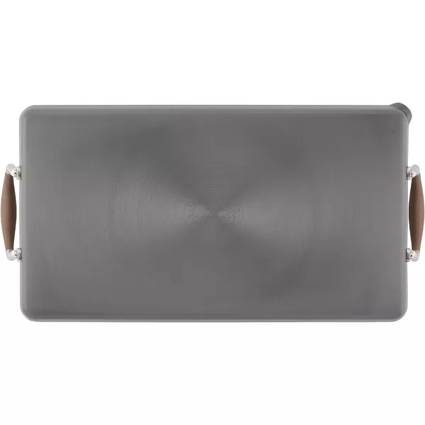 Anolon Advanced Home Hard Anodized Nonstick Deep Square Griddle Pan/Grill, 11 Inch, Bronze