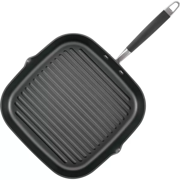 Anolon Advanced Home Hard Anodized Nonstick Deep Square Griddle Pan/Grill, 11 Inch, Bronze