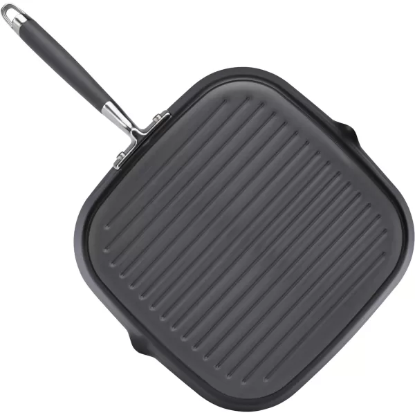 Anolon Advanced Home Hard Anodized Nonstick Deep Square Griddle Pan/Grill, 11 Inch, Bronze