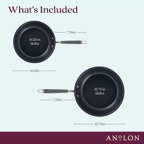 Anolon Advanced Home Hard-Anodized Nonstick Skillets 
