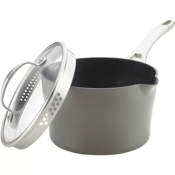 Anolon Allure Hard Anodized Nonstick Deep Square Griddle Pan/Grill, 11 Inch, Dark Gray)
