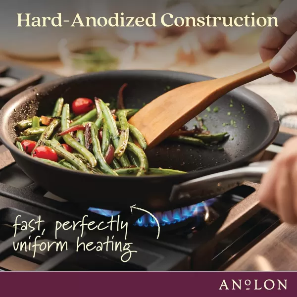 Anolon Allure Hard Anodized Nonstick Deep Square Griddle Pan/Grill, 11 Inch, Dark Gray)