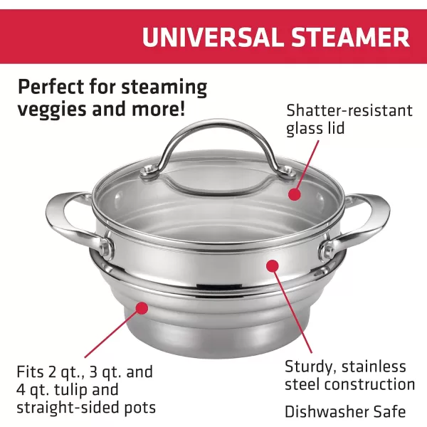 Anolon Classic Stainless Steel Steamer Insert with Lid
