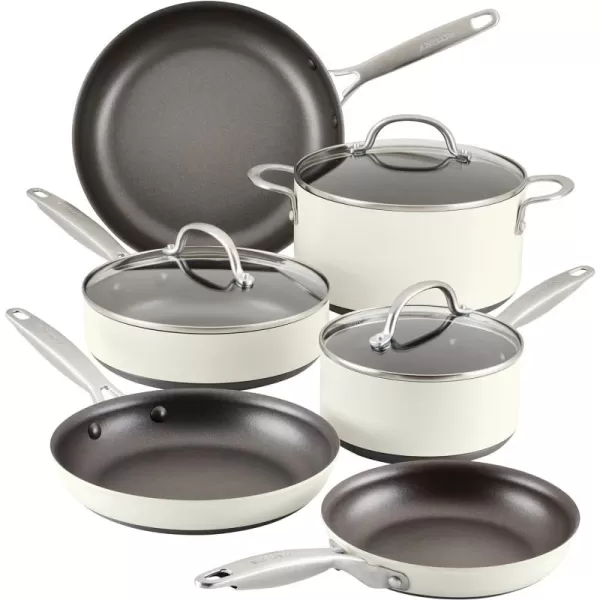 Anolon Achieve Hard Anodized Nonstick Frying Pan/Skillet, 10 Inch, Cream
