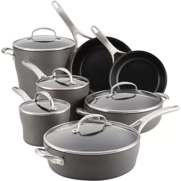 Anolon Allure Hard Anodized Nonstick Deep Square Griddle Pan/Grill, 11 Inch, Dark Gray)