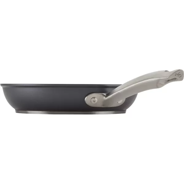 Anolon Accolade Forged Hard Anodized Nonstick Square Grill Pan/Griddle with Spouts, 11 Inch - Moonstone Gray)