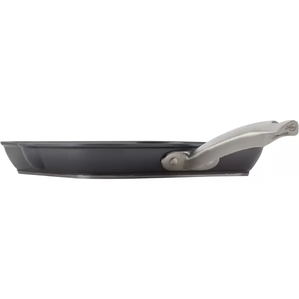Anolon Accolade Forged Hard Anodized Nonstick Square Grill Pan/Griddle with Spouts, 11 Inch - Moonstone Gray)