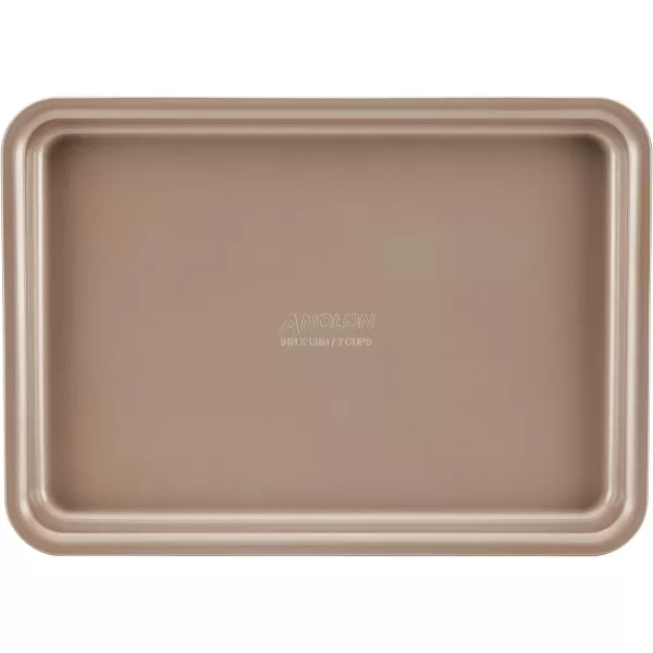Anolon Advanced Hard-Anodized Nonstick 12-Inch Deep Frying Pan with Glass Lid / Nonstick Skillet, 12 Inch, Bronze