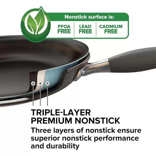 Anolon Advanced Hard Anodized Nonstick Sauce Pan/Saucepan with Lid, 4.5 Quart, Gray