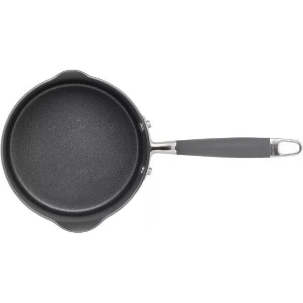 Anolon Advanced Home Hard Anodized Nonstick Sauce Pan/Saucepan with Straining and Lid, 2 Quart 