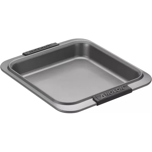 Anolon Advanced Nonstick Baking Pan With Lid / Nonstick Cake Pan With Lid, Rectangle - 9 Inch x 13 Inch, Gray)