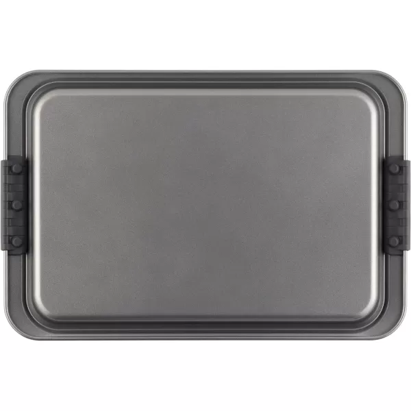 Anolon Advanced Nonstick Baking Pan With Lid / Nonstick Cake Pan With Lid, Rectangle - 9 Inch x 13 Inch, Gray)