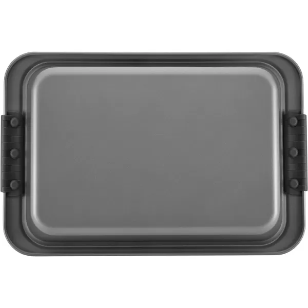 Anolon Advanced Nonstick Baking Pan With Lid / Nonstick Cake Pan With Lid, Rectangle - 9 Inch x 13 Inch, Gray)