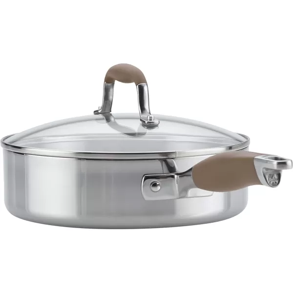 Anolon Advanced Triply Stainless Steel Cookware Pots and Pans Set, 10 Piece