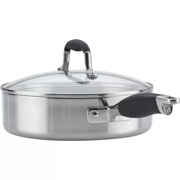 Anolon Advanced Triply Stainless Steel Cookware Pots and Pans Set, 10 Piece