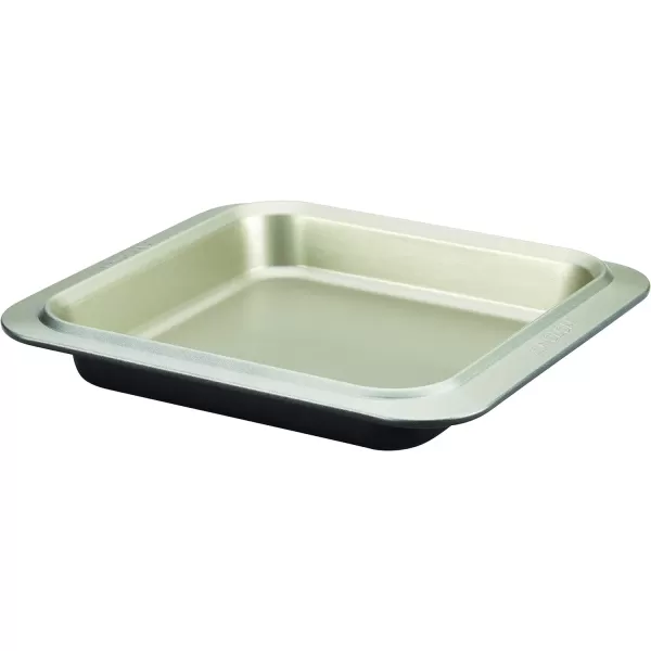 Anolon Allure Nonstick Bakeware Set includes Nonstick Baking Pan with Lid and Muffin/Cupcake Pan - 3 Piece, Onyx/Black/Pewter