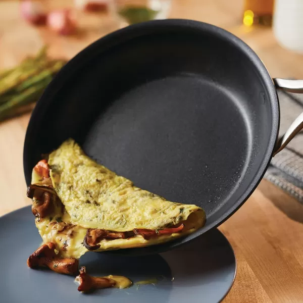 Anolon Nouvelle Copper Hard Anodized Nonstick Pots and Pans, Cookware Set , Onyx