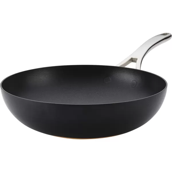 Anolon Nouvelle Copper Hard Anodized Nonstick Pots and Pans, Cookware Set , Onyx
