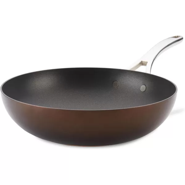 Anolon Nouvelle Copper Hard Anodized Nonstick Pots and Pans, Cookware Set , Onyx