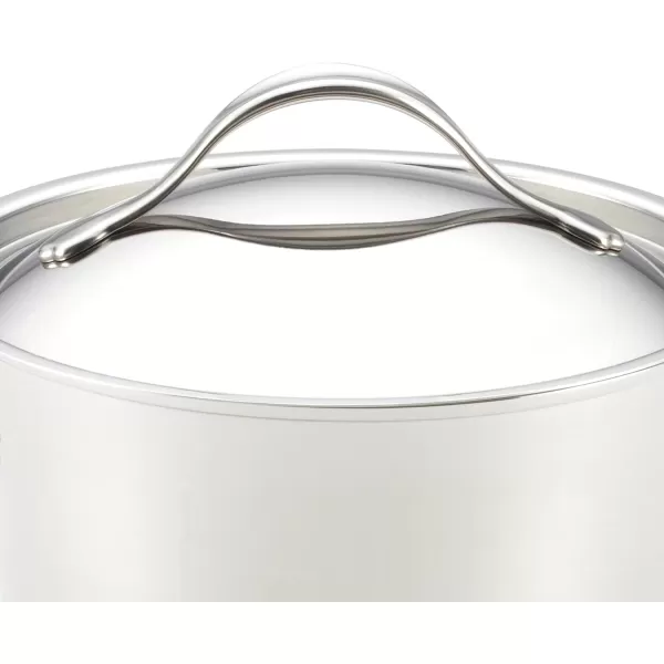 Anolon Nouvelle Stainless Steel Cookware Pots and Pans Set, 10 Piece)