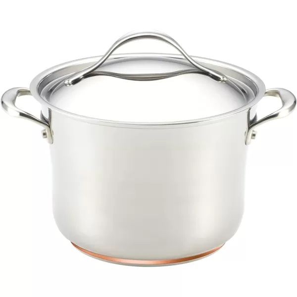 Anolon Nouvelle Stainless Steel Cookware Pots and Pans Set, 10 Piece)