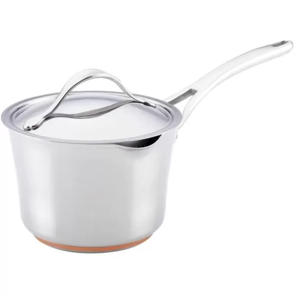 Anolon Nouvelle Stainless Steel Cookware Pots and Pans Set, 11 Piece