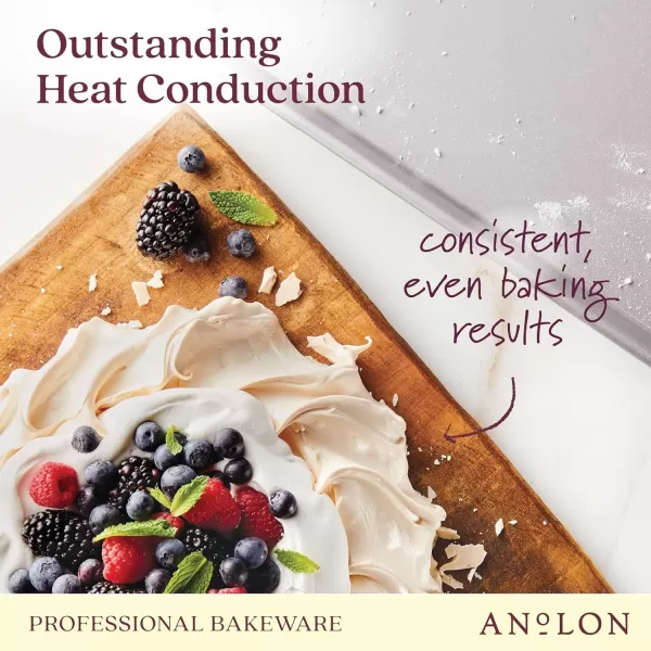 Anolon Pro-Bake Aluminized Steel Baking Cake Pan, Square, 9 Inch - Silver