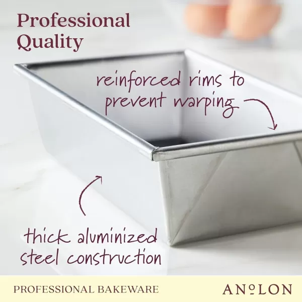 Anolon Pro-Bake Aluminized Steel Baking Cake Pan, Square, 9 Inch - Silver