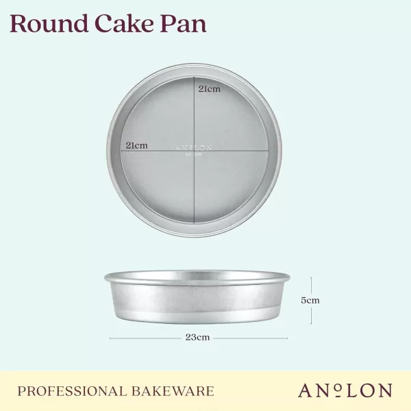 Anolon Pro-Bake Aluminized Steel Baking Cake Pan, Square, 9 Inch - Silver