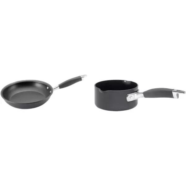 Anolon Advanced Hard-Anodized Nonstick 12-Inch Deep Frying Pan with Glass Lid / Nonstick Skillet, 12 Inch, Bronze
