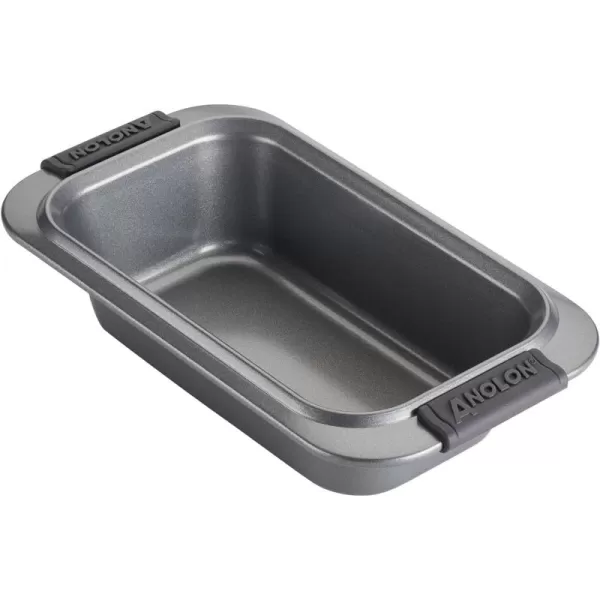 Anolon Advanced Nonstick Bakeware Meatloaf/Loaf Pan Set with Grips and Insert, 2 Piece, Gray