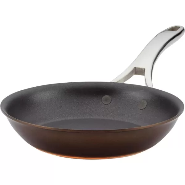Anolon Nouvelle Copper Hard Anodized Nonstick Frying Pan / Fry Pan / Hard Anodized Skillet - 8.5 Inch, Black Onyx