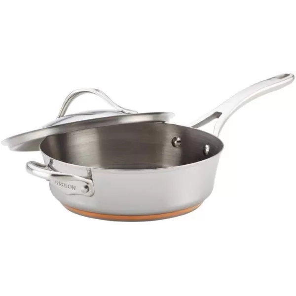 Anolon Nouvelle Stainless Steel Cookware Pots and Pans Set, 10 Piece)