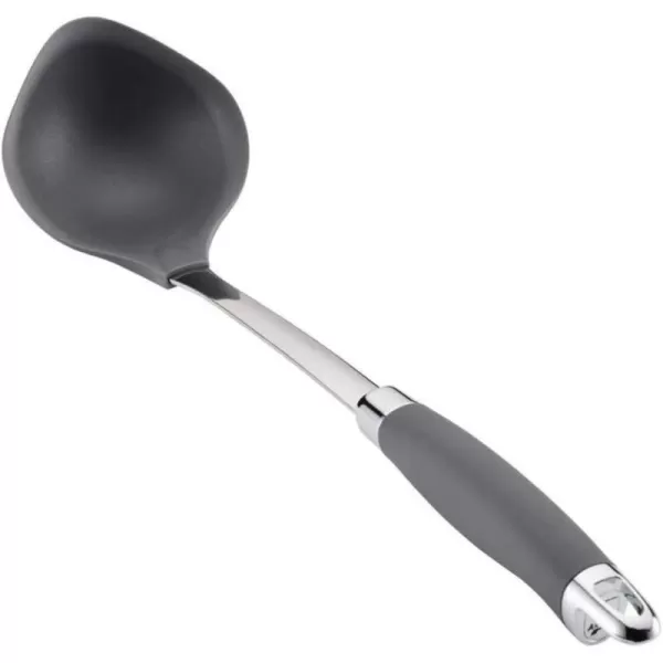 Anolon SureGrip Dishwasher Safe Nonstick Spoon/Ladle/Soup Kitchen Tools, 13.25 Inch, Bronze Brown