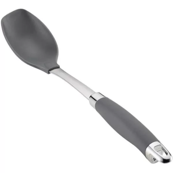 Anolon SureGrip Stainless Steel Meat Fork/Kitchen Tool, 13.25 Inch, Gray,46288
