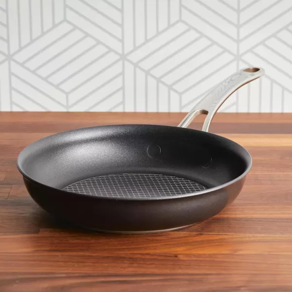 Anolon X Hybrid Nonstick Cookware Frying Pans/Skillet Set, Induction Suitable, 8 Inch, 10 Inch, and 12 Inch - Charcoal Gray